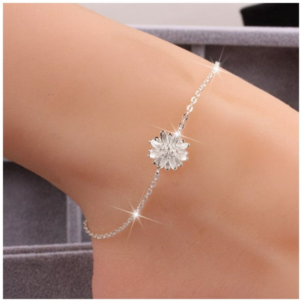 Anklet Standing Chain Beach Bracelet Handmade Bracelet Silver Jewelry Anklet Standing Chain Beach Bracelet Handmade Bracelet Silver Jewelry